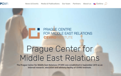 We Are Launching a New Web of Prague Centre for Middle East Relations (PCMR)!